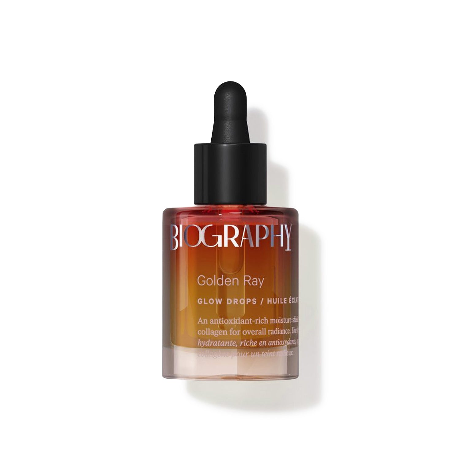 Golden Ray skincare product from Biography NYC, showcasing its elegant packaging and luxurious appeal.