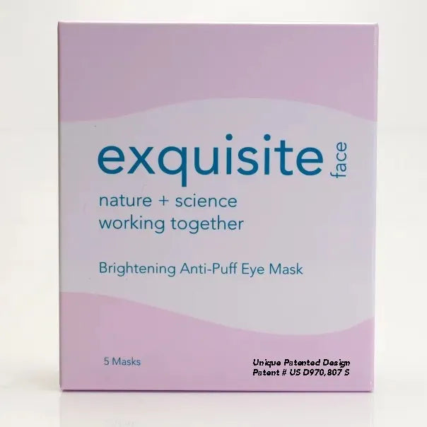 Exquisite Face Brightening Anti-Puff Eye Mask – a bio-compatible eye treatment blending nature and science.