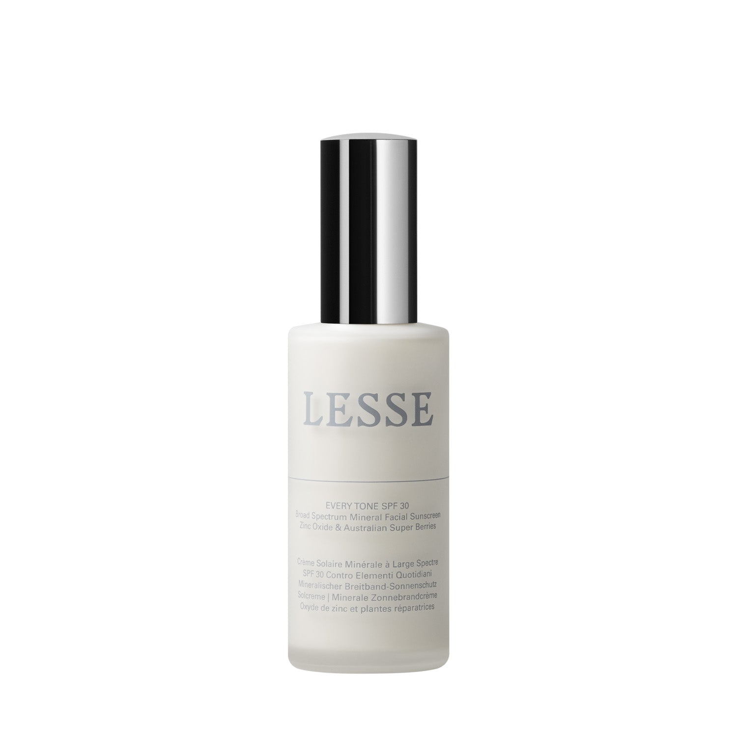 A silky, universal-tone SPF 30 that blends seamlessly into all skin tones.