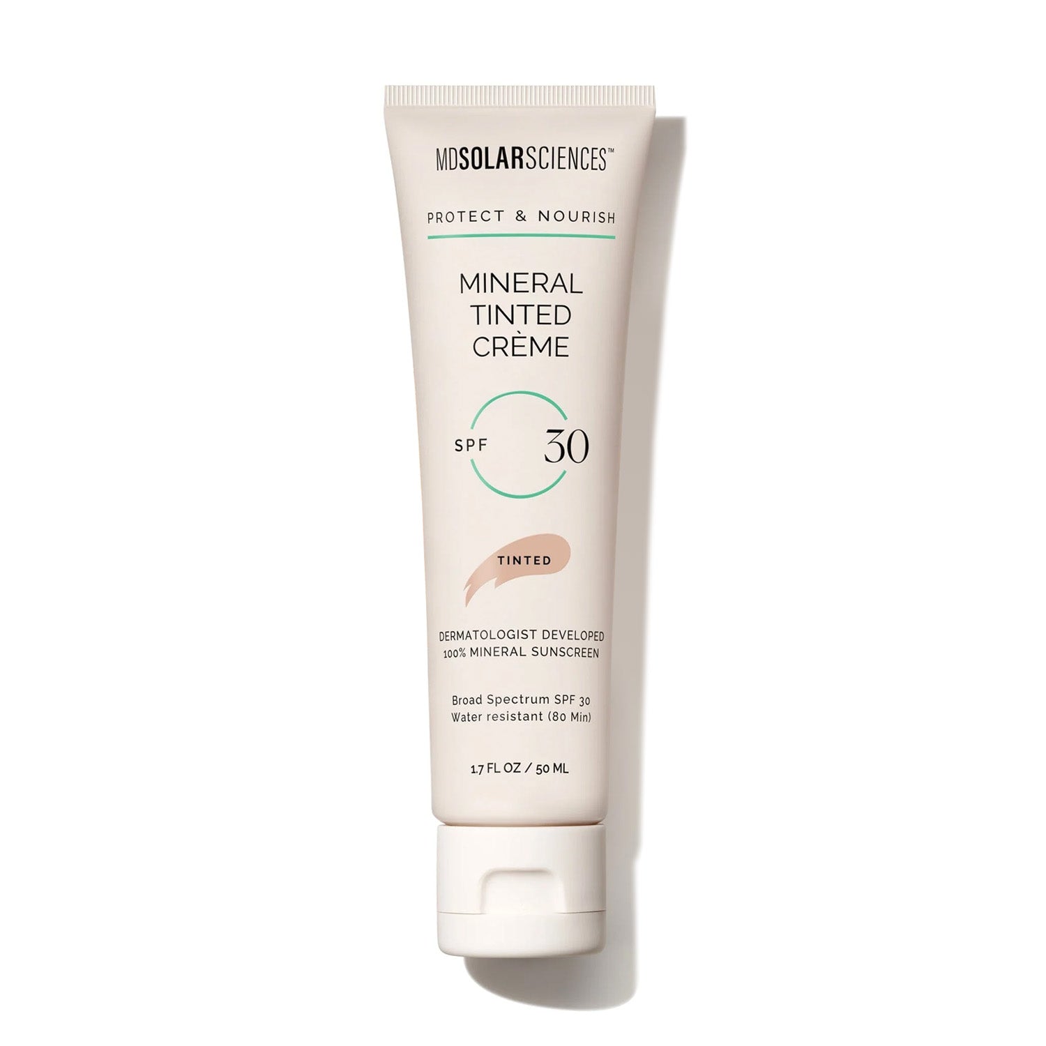 Mineral tinted SPF 30 crème for daily sun protection and radiance.